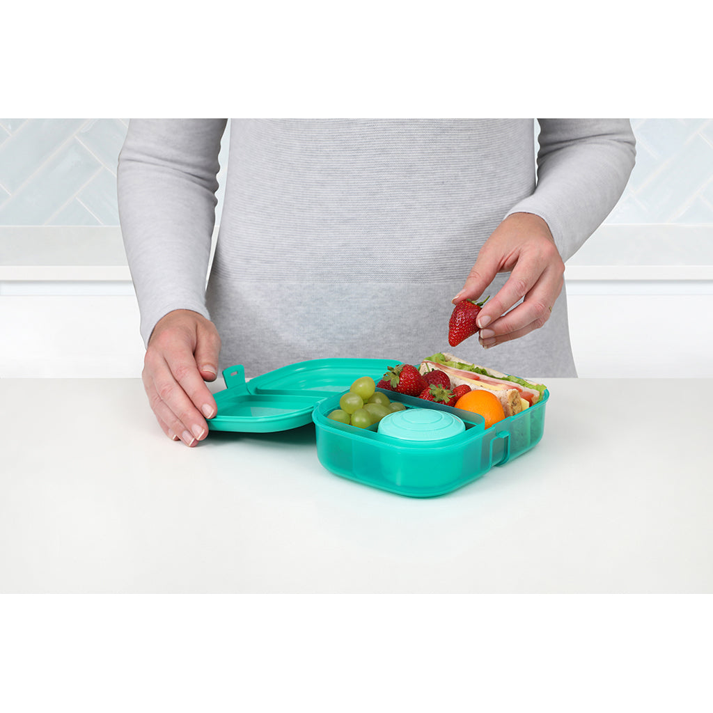 Sistema Ribbon lunch-matboks med avtakbart rom, 1,1L - Teal
