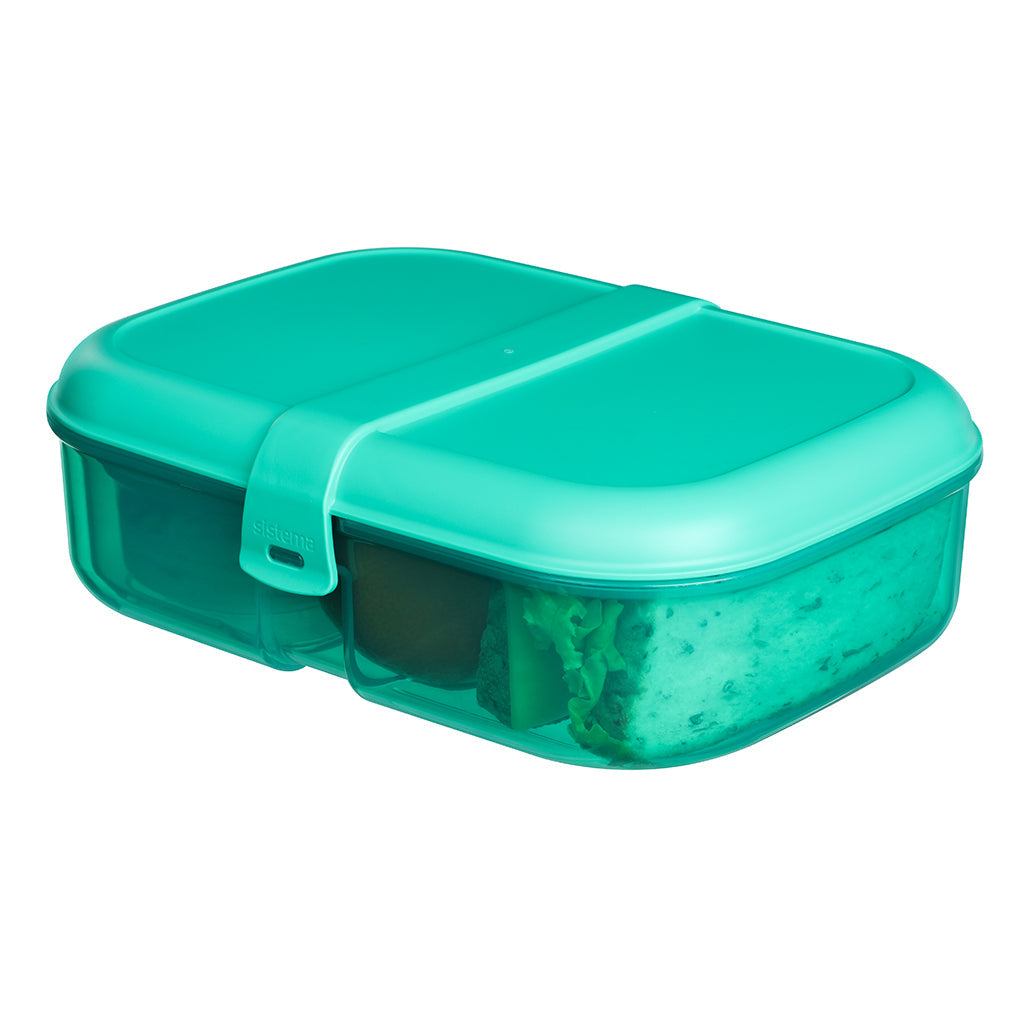 Sistema Ribbon lunch-matboks med avtakbart rom, 1,1L - Teal