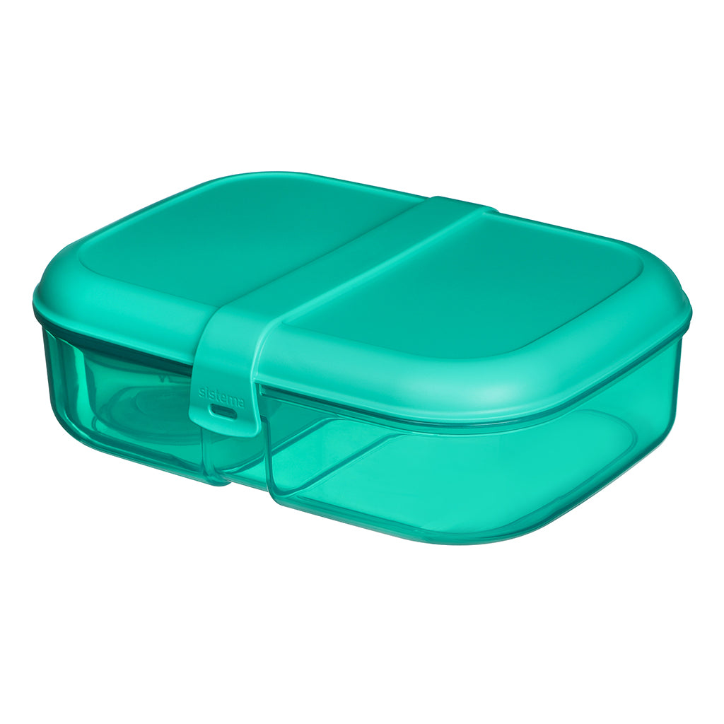 Sistema Ribbon lunch madkasse med aftageligt rum, 1.1L - Teal