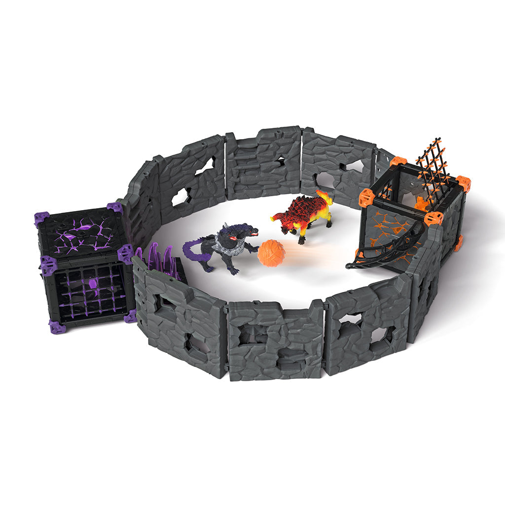 Schleich Eldrador BattleCave Arena legesæt med lavamonster og skyggemonster
