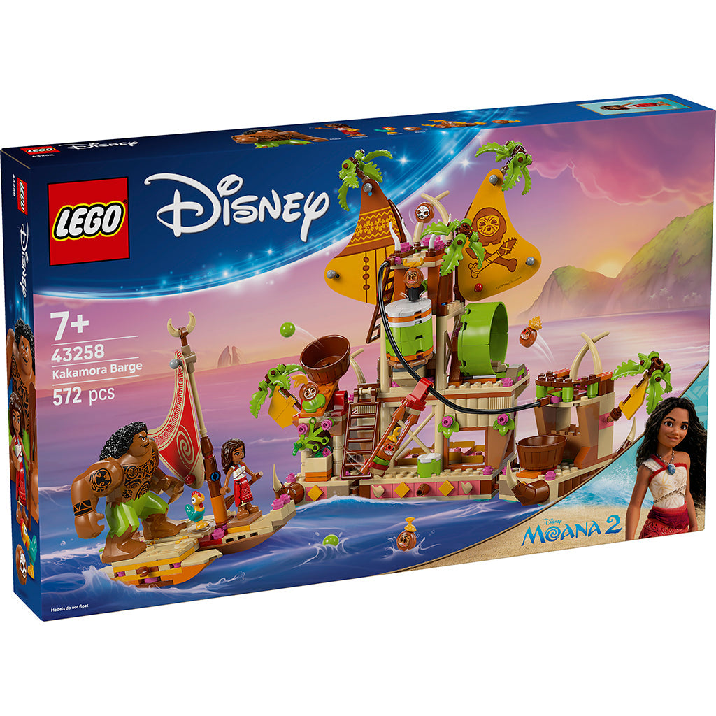 LEGO Disney Princess Kakamora-båd kasse billede med Vaiana, Maui og Kakamoraer