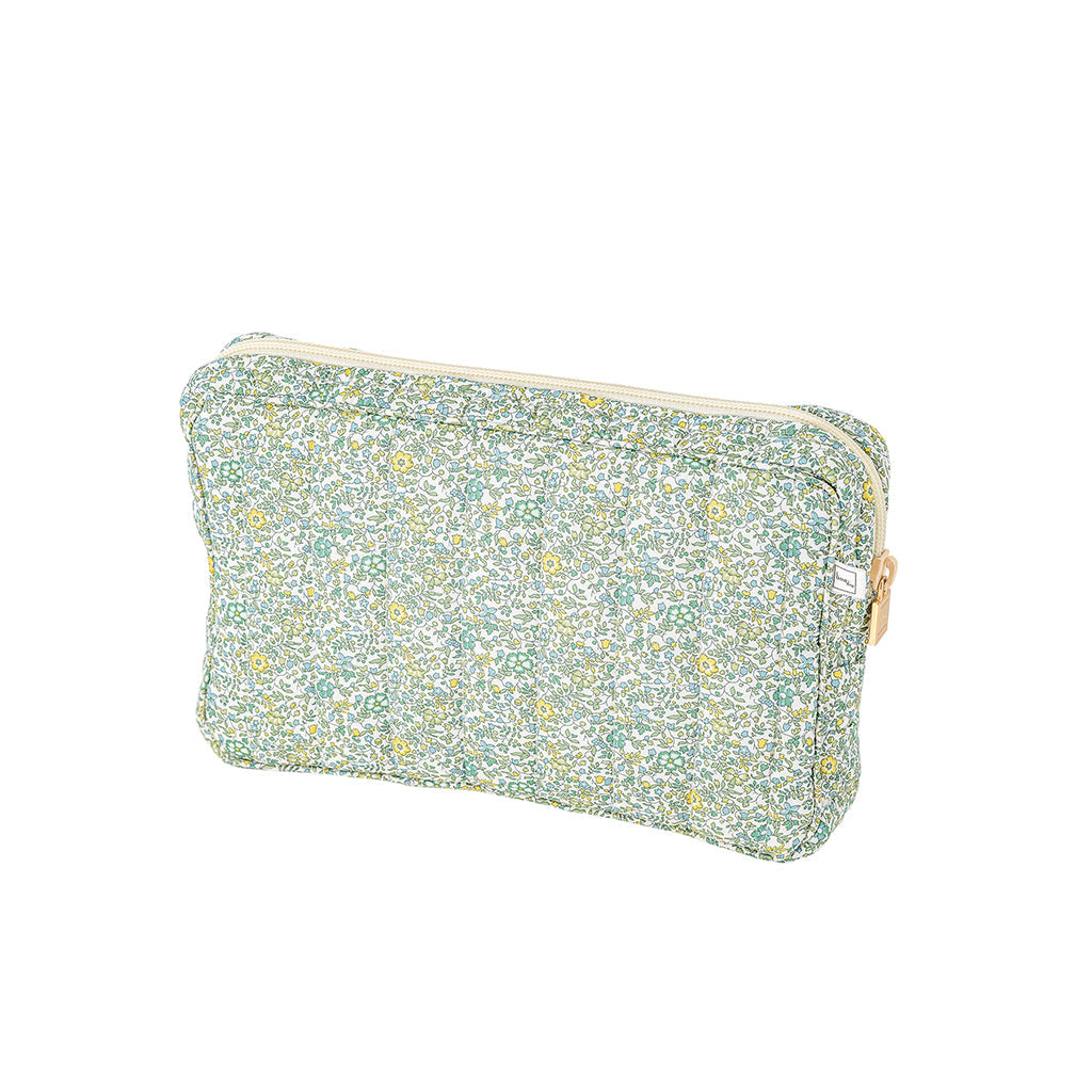 Bon Dep Pouch lille toilettaske med Liberty Katie og Millie green