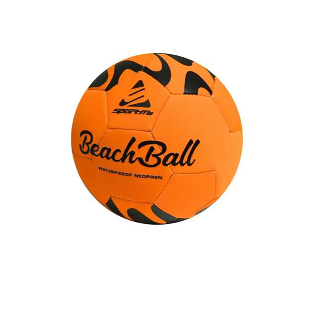 SportMe Neopren Beach ball orange med sorte striber, størrelse 2