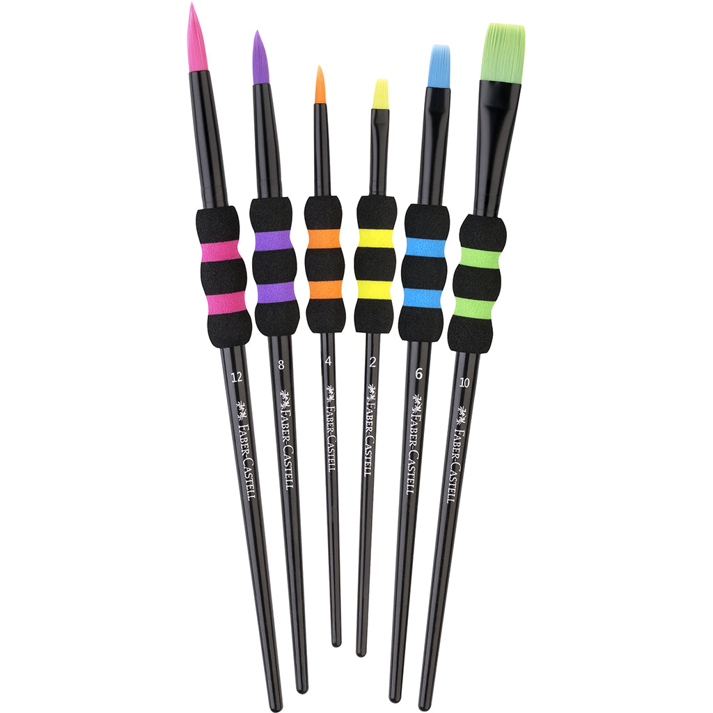 Faber-Castel, Penselsett for barn – 6 stk Soft Touch