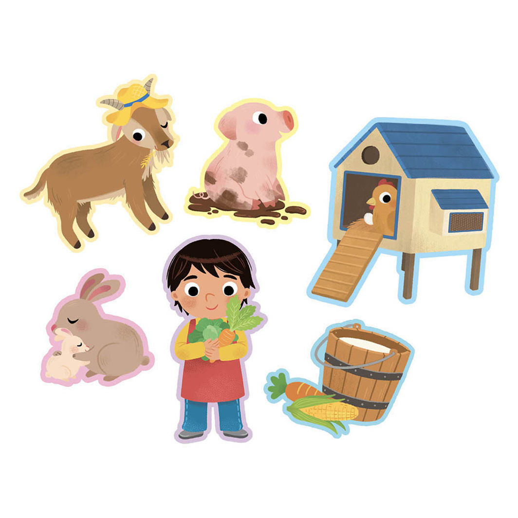 Auzou Mine første klistremerker, På landet