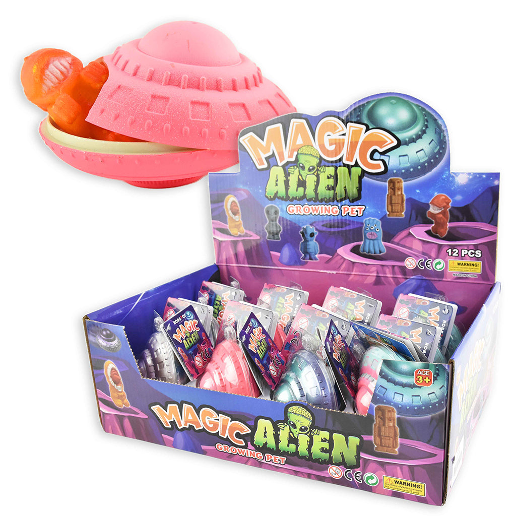 Robetoy UFO med alien som vokser i vann.