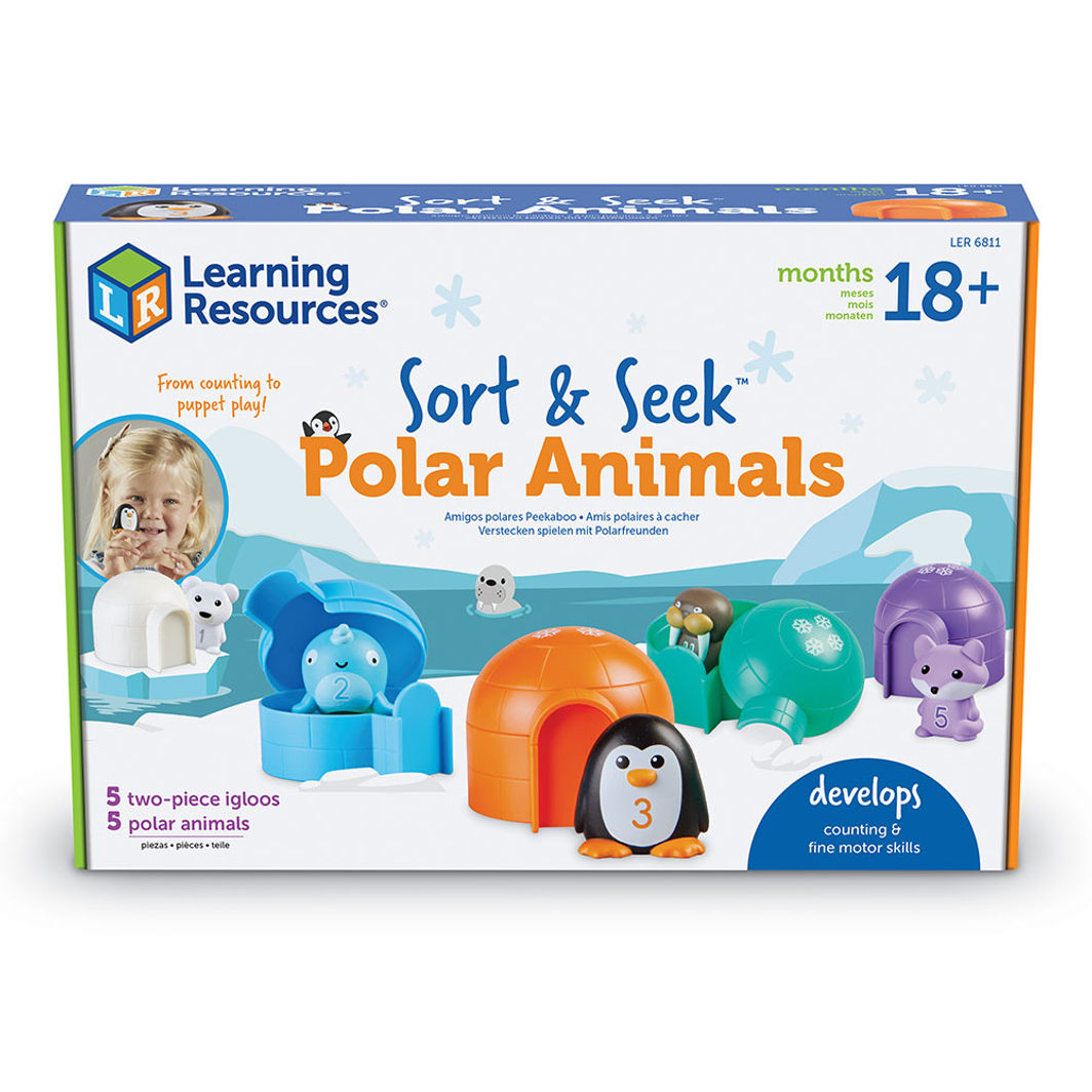 Learning Resources Lær om tall og farger – Aktivitetssett med polardyr