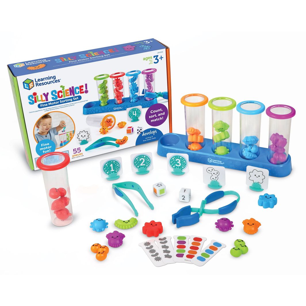 Learning Resources Styrk din finmotorikk, Sorteringssett - Silly Science