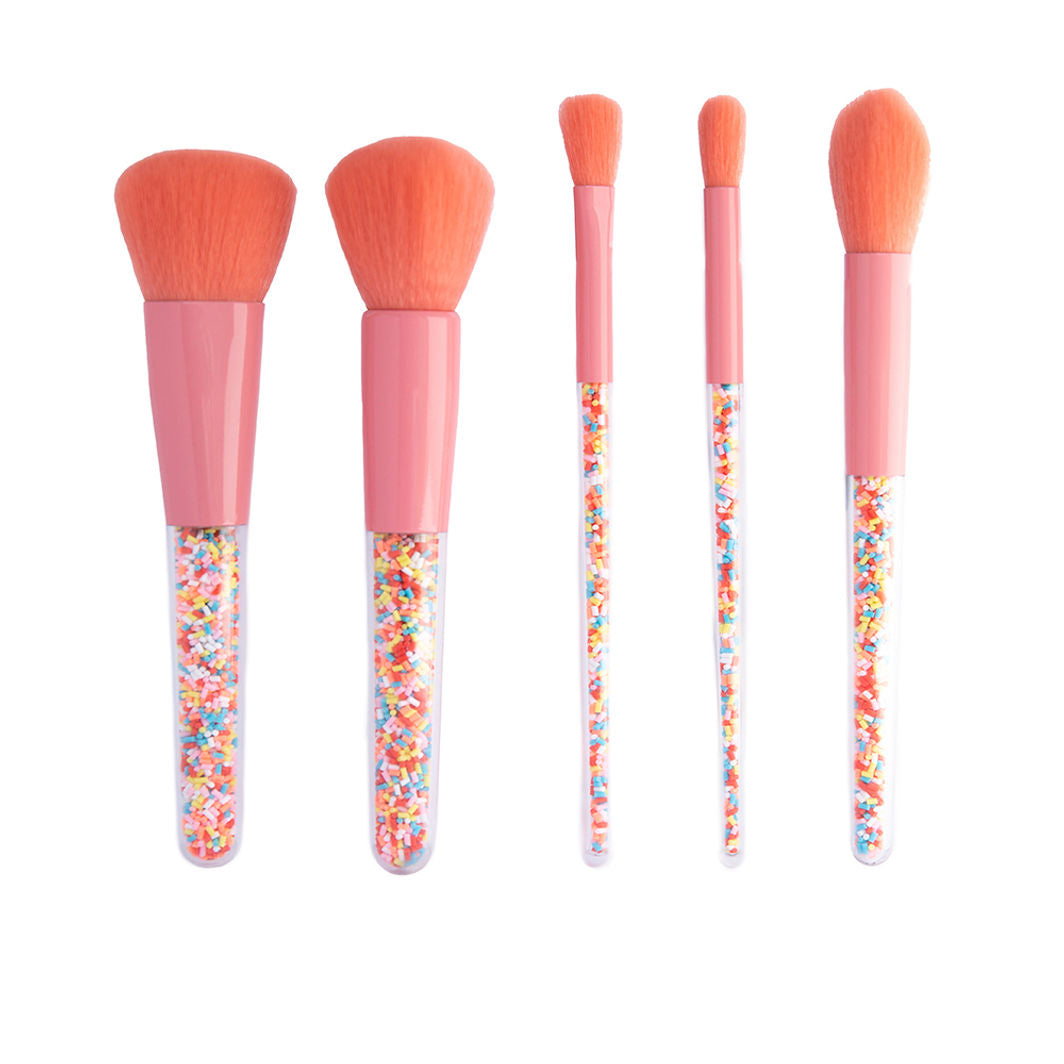 Oh Flossy Sprinkle sminkebørster for barn, Sett med 5 stk.