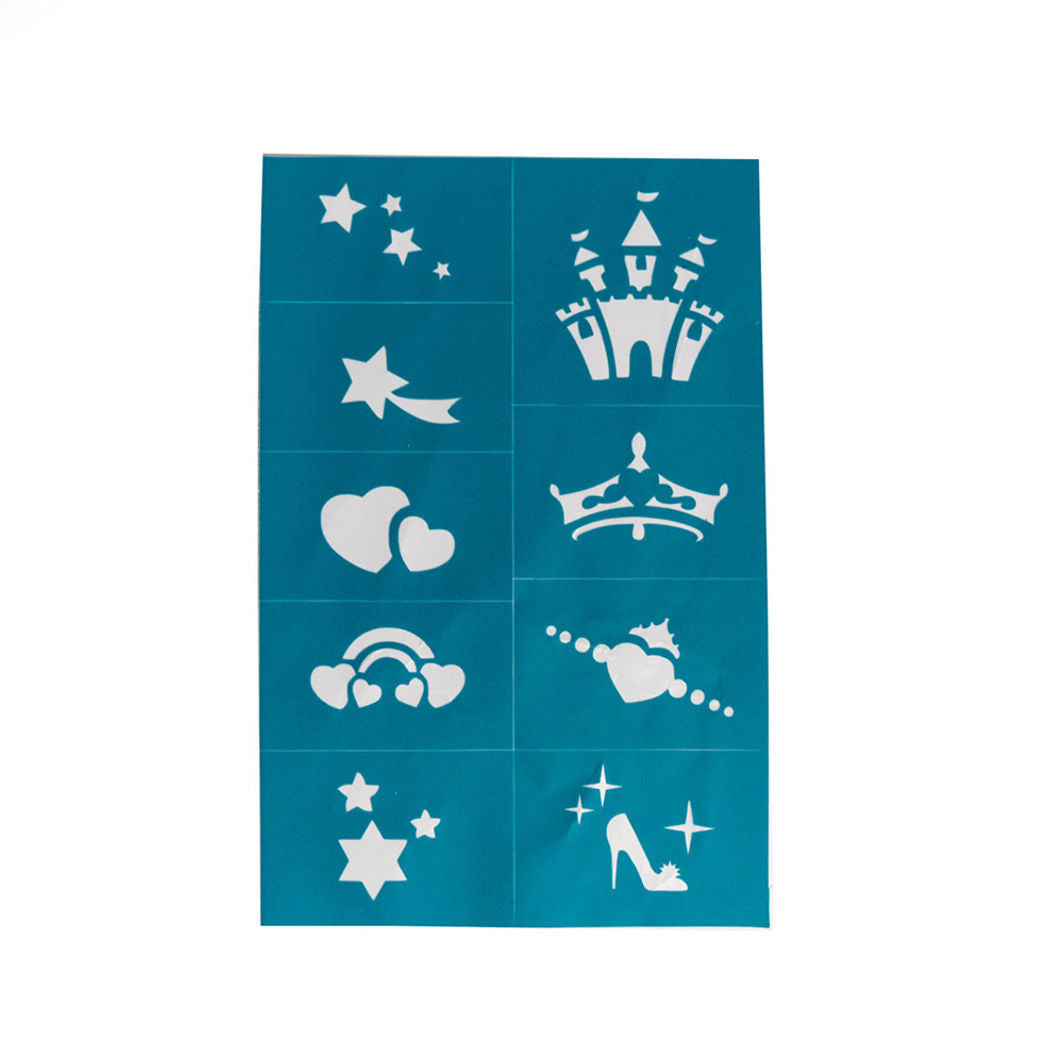 Oh Flossy Ansiktmaling- og make-up stenciler til barn