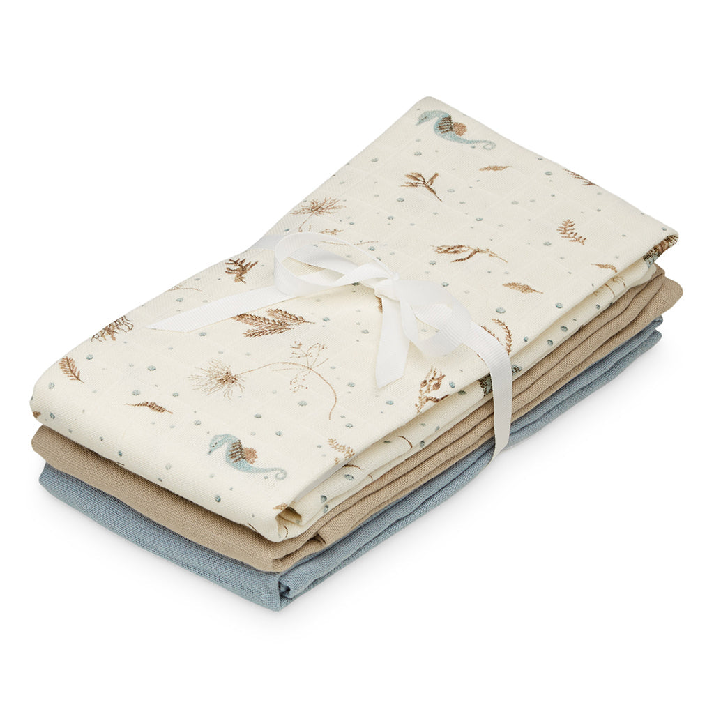 Cam Cam stelleklut, økologisk, 3-pak - Sea garden