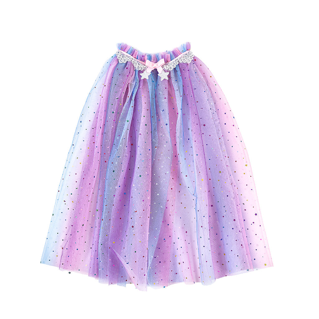 Great Pretenders dyrekostyme, enhjørningkappe og hårbøyle - str. 4-6 år