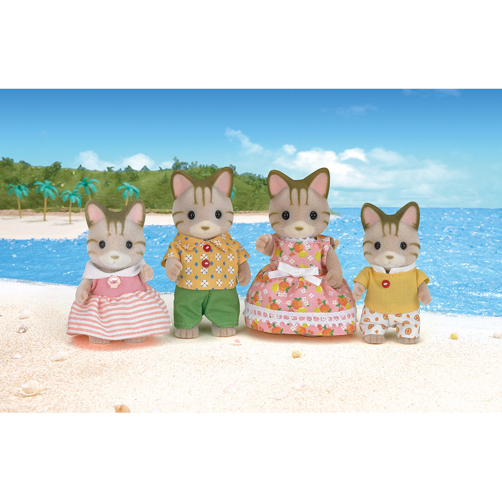 Sylvanian Families Stripete kattefamilien