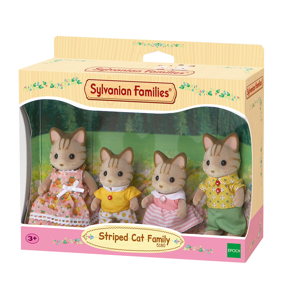 Sylvanian Families Stripete kattefamilien
