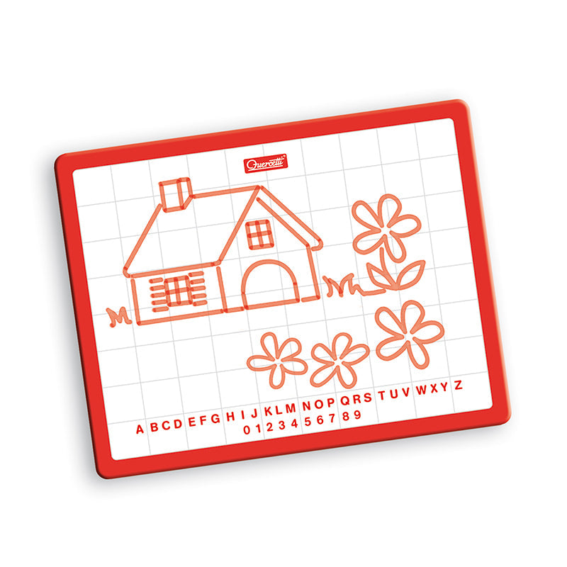 Quercetti Magnetisk tegnetavle m. bokstaver