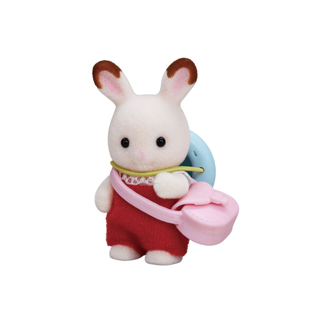 Sylvanian Families chokolade babyen Créme figur med taske