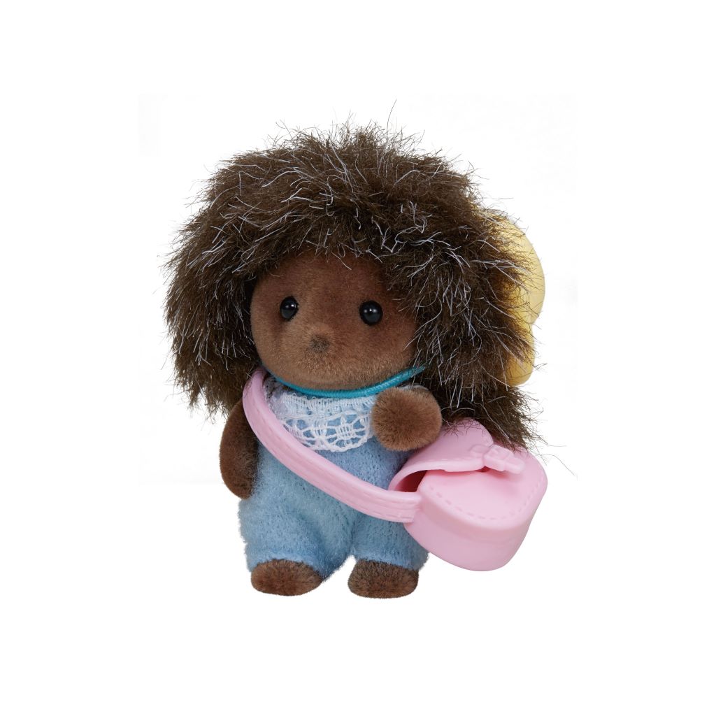 Sylvanian Families Pindsvin babyen Bilberry legetøj med tøj på