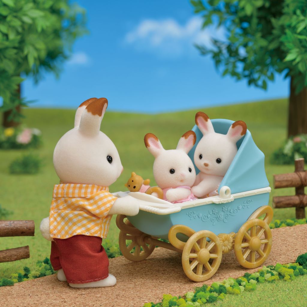 Sylvanian Families, Tvillingene sjokolade kanin sett m. tilbehør