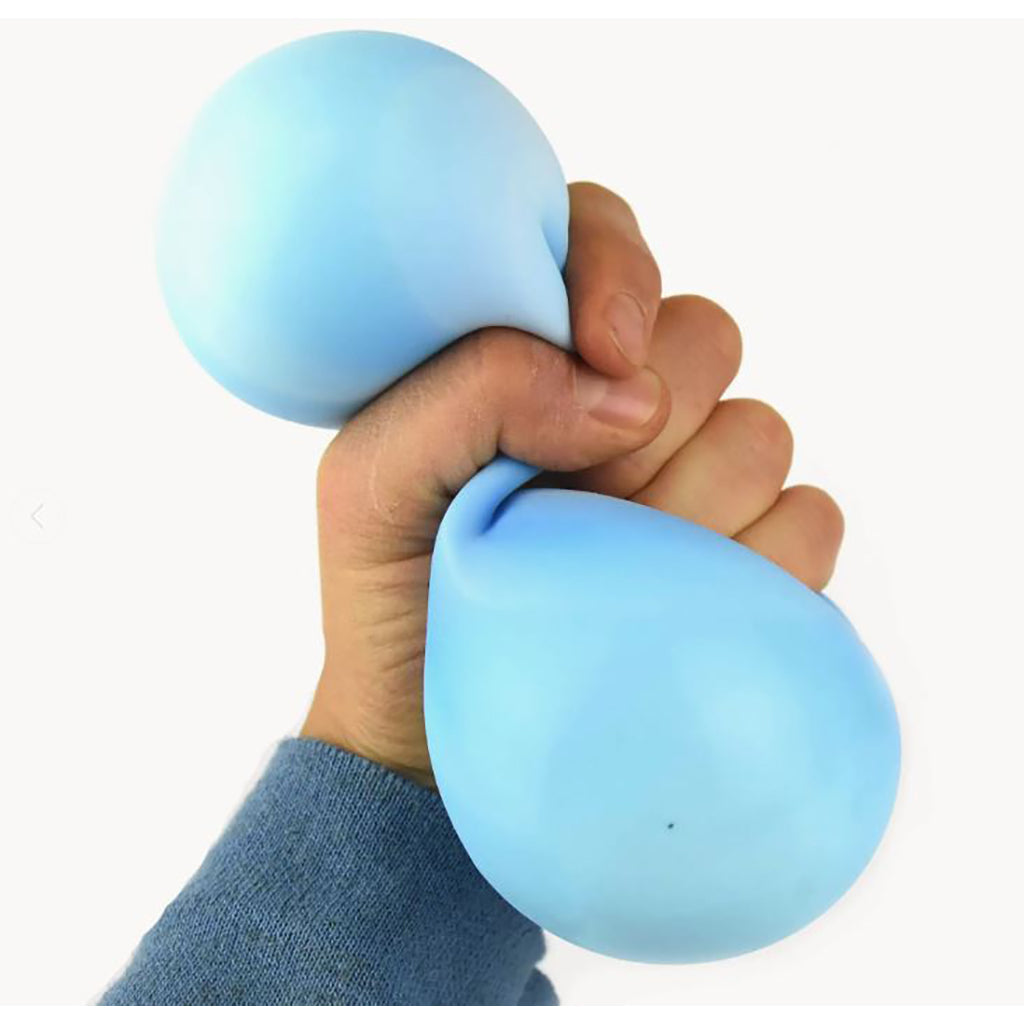Hånd klemmer blå squeeze toy bold til fidget legetøj