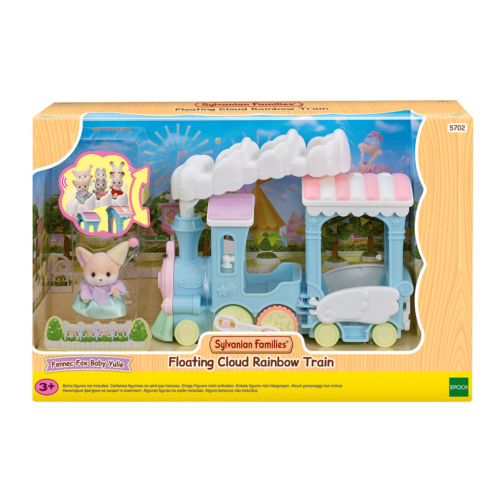 Sylvanian Families flyvende sky regnbue tog forpakning