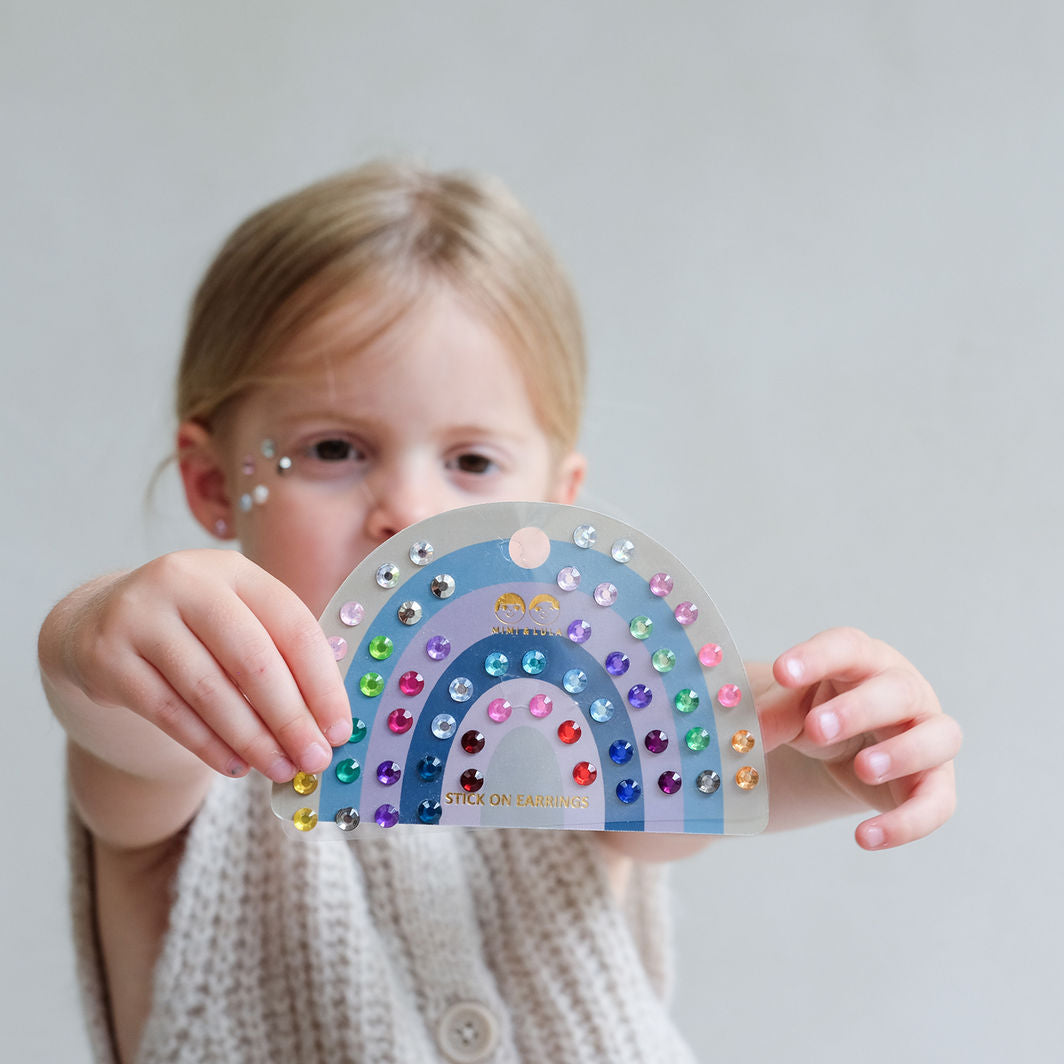 Mimi & Lula Selvklæbende ørestickers 30 par - Colour Gem Earrings