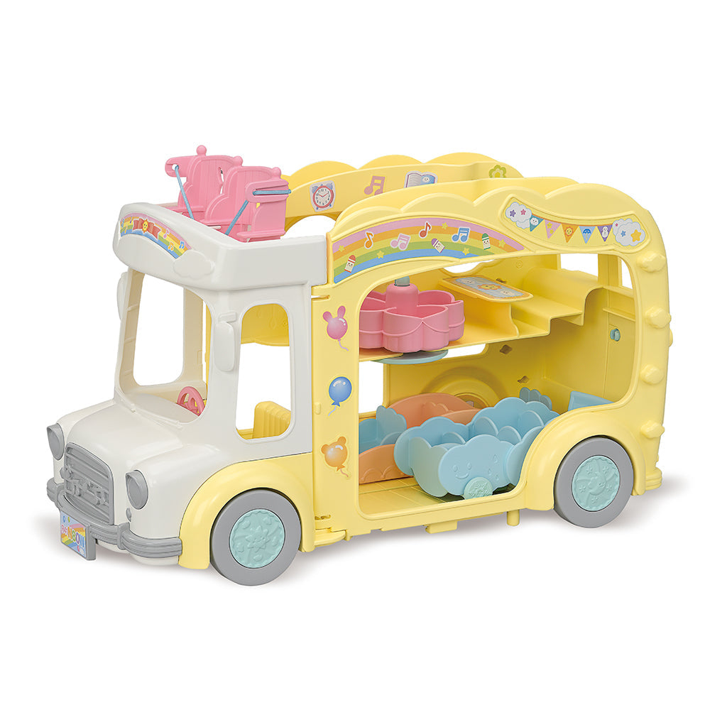 Sylvanian Families Regnbue sjov børnehavebus legetøj