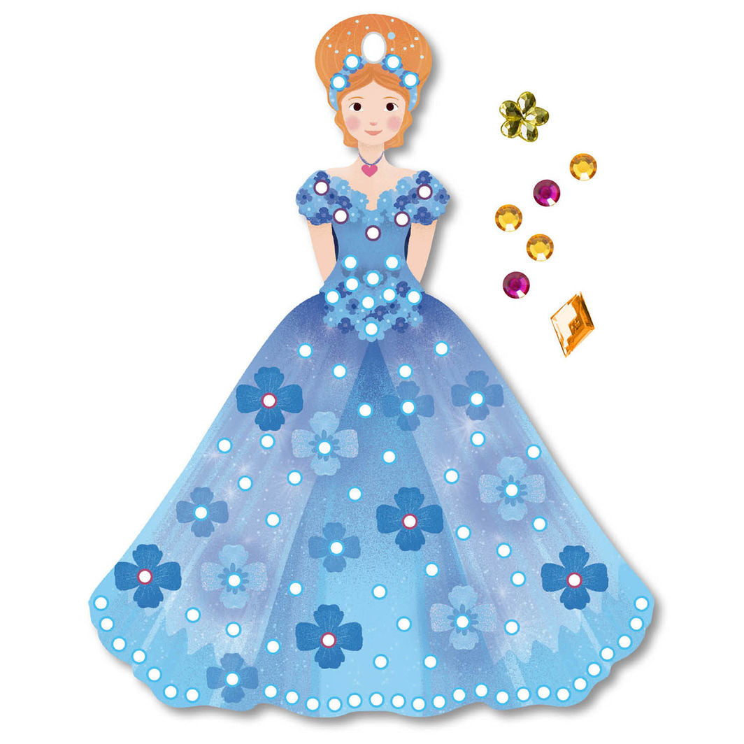 Auzou Kreativsett, mosaikk med rhinstein - Prinsesse