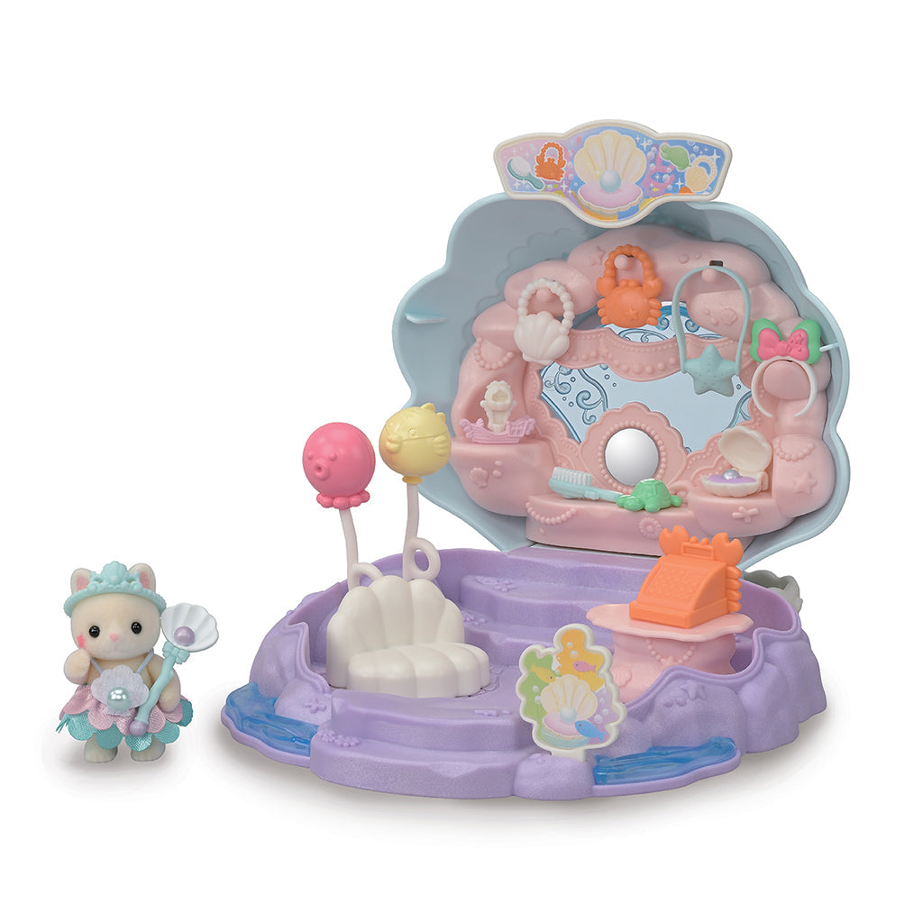 Sylvanian Families Baby havfrue shop set med figurer og tilbehør