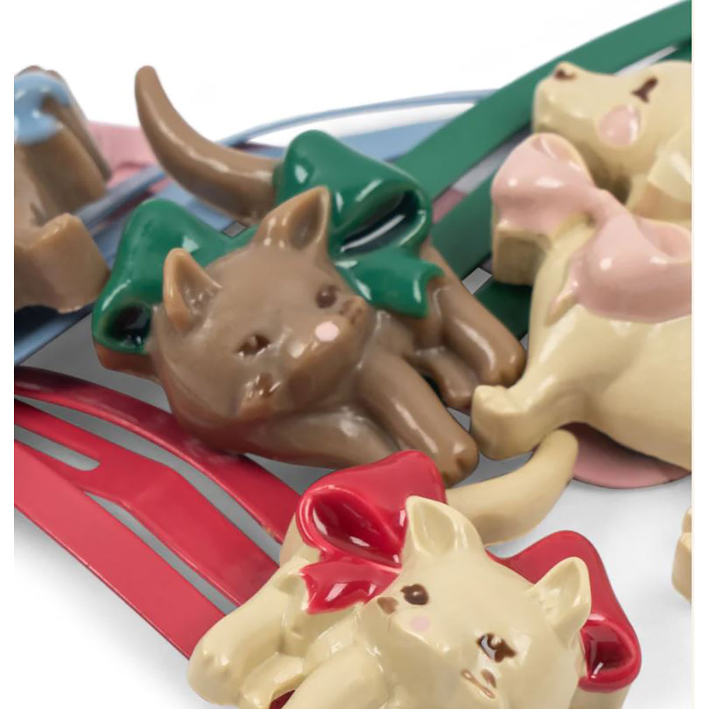 Konges Sløjd Hårspenner, 4-pakning - Cats and Dogs