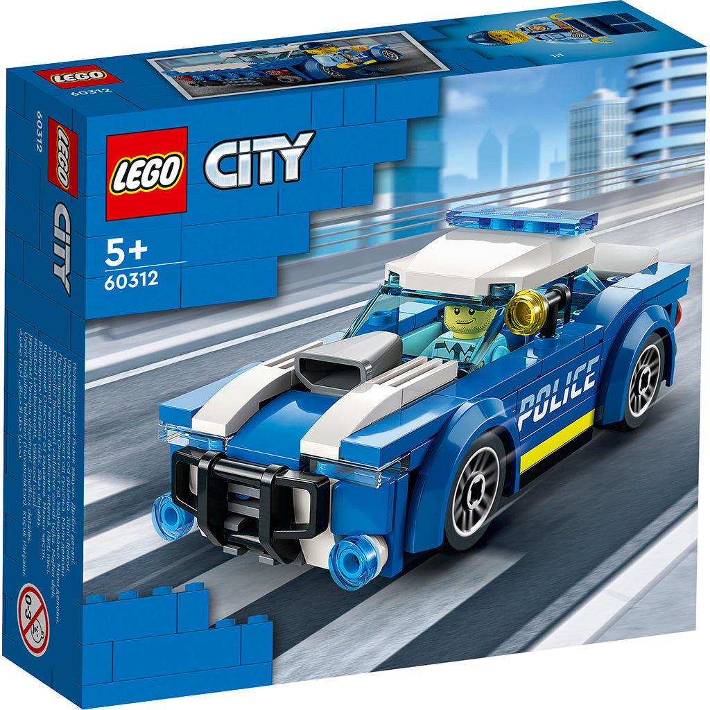 LEGO City politibil i æske, forsidevisning af legetøjet 60312
