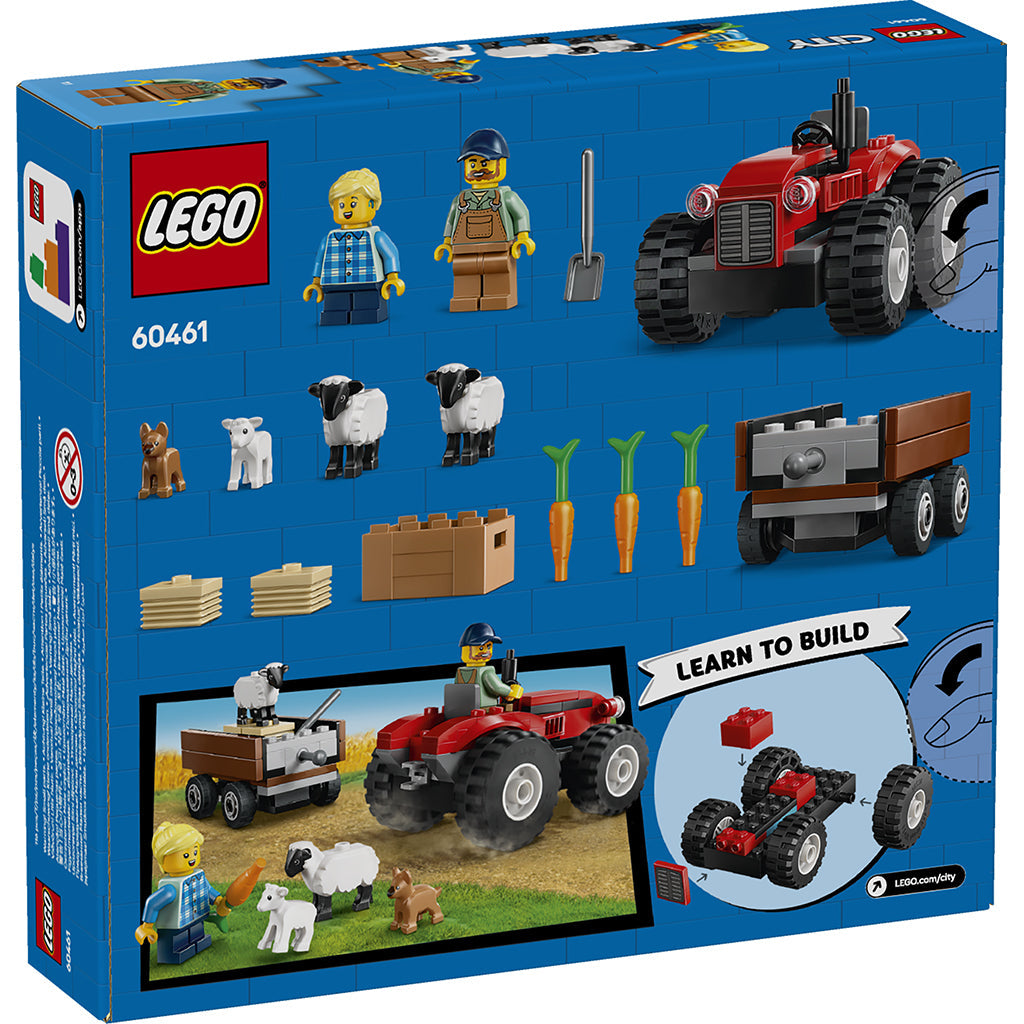 LEGO® City Great Vehicles, Rød traktor med henger og sauer
