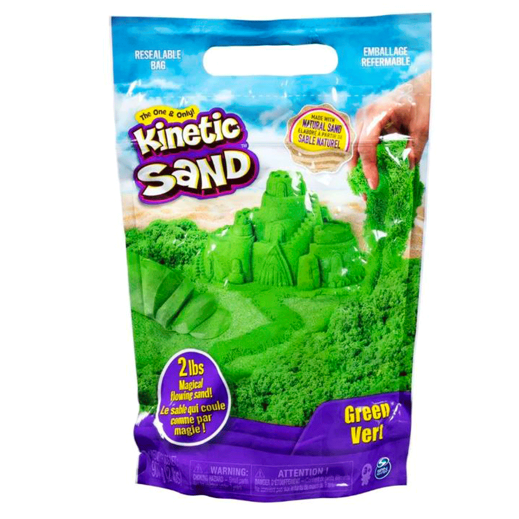 Kinetic Sand Magisk sand grøn i lilla pose
