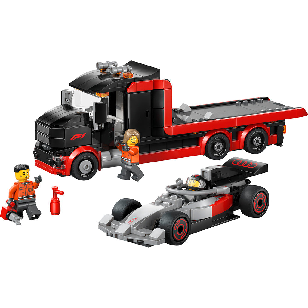 LEGO® City F1®-utstillingstruck med Audi F1®-racerbil
