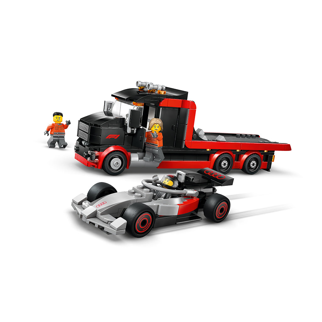 LEGO® City F1®-utstillingstruck med Audi F1®-racerbil