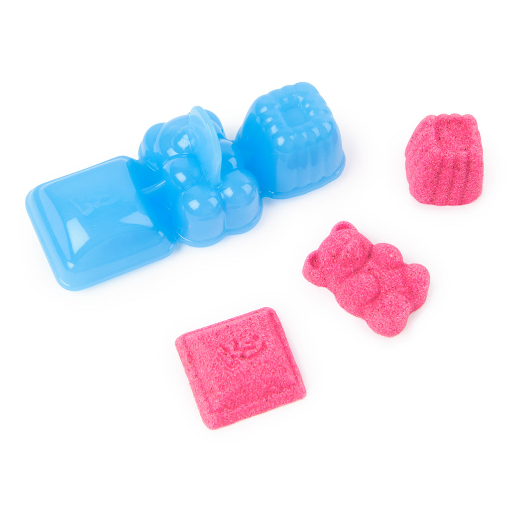 Kinetic Sand, Candy bag, 85 g og 1 form – 4 ulike farger