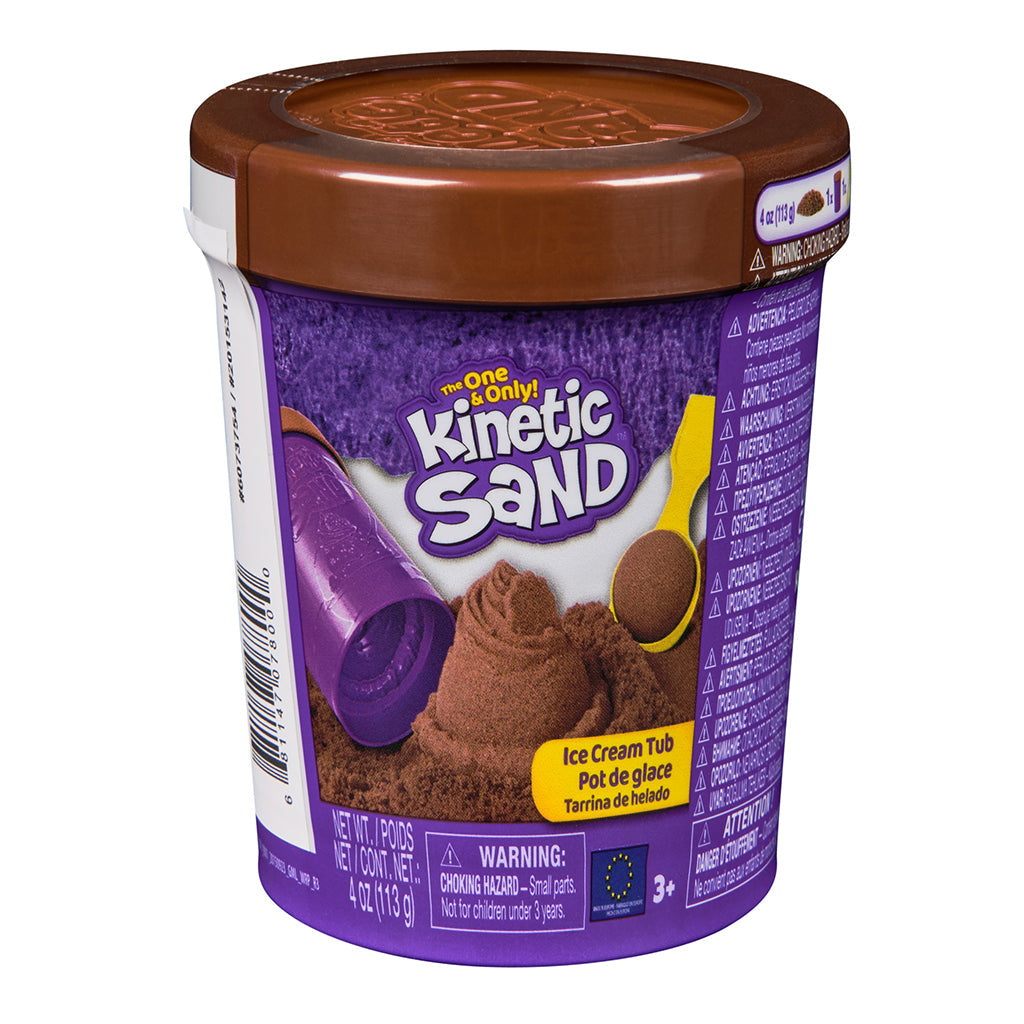 Kinetic Sand, Iskremboks, 113 g - 3 ass. farger
