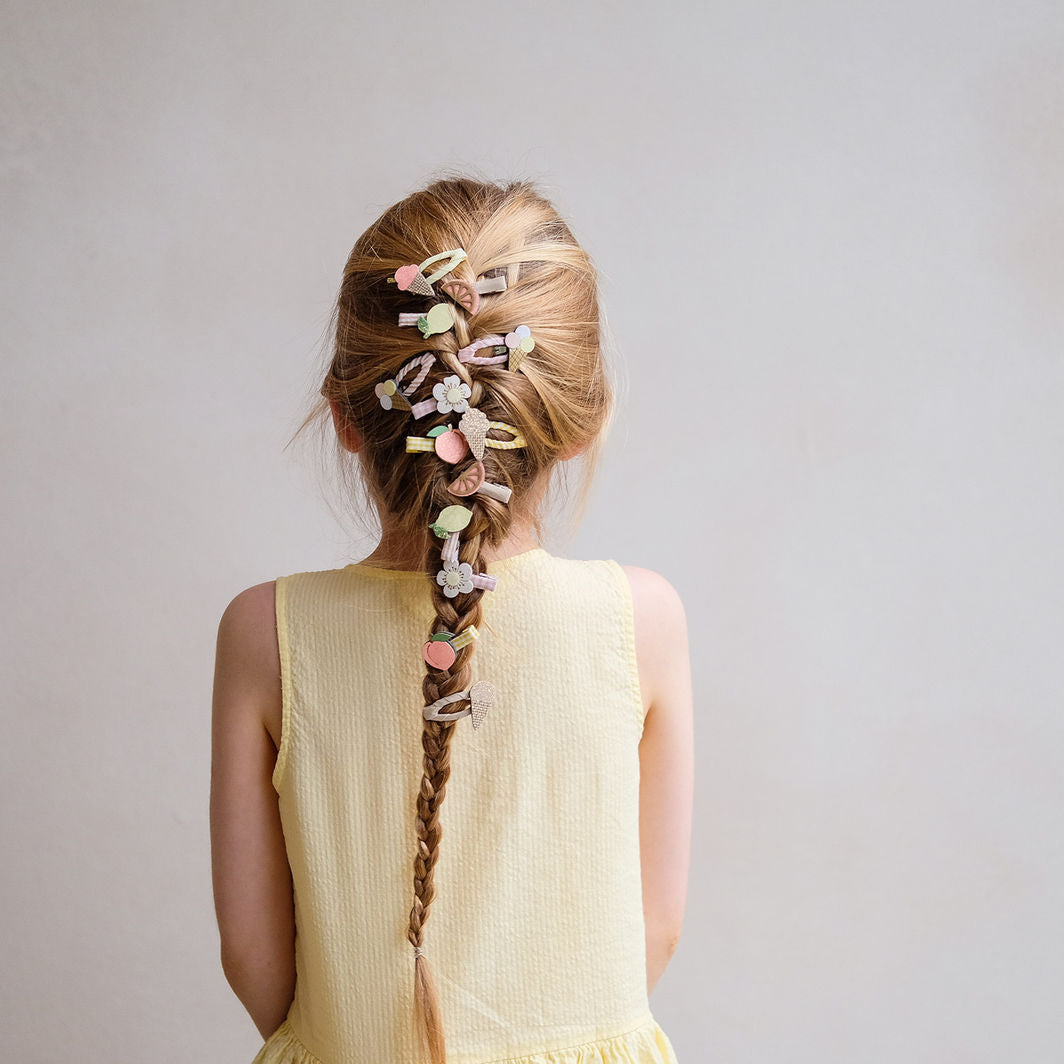 Mimi & Lula 8 hårklemmer, Mini Citrus Peaches and Cream