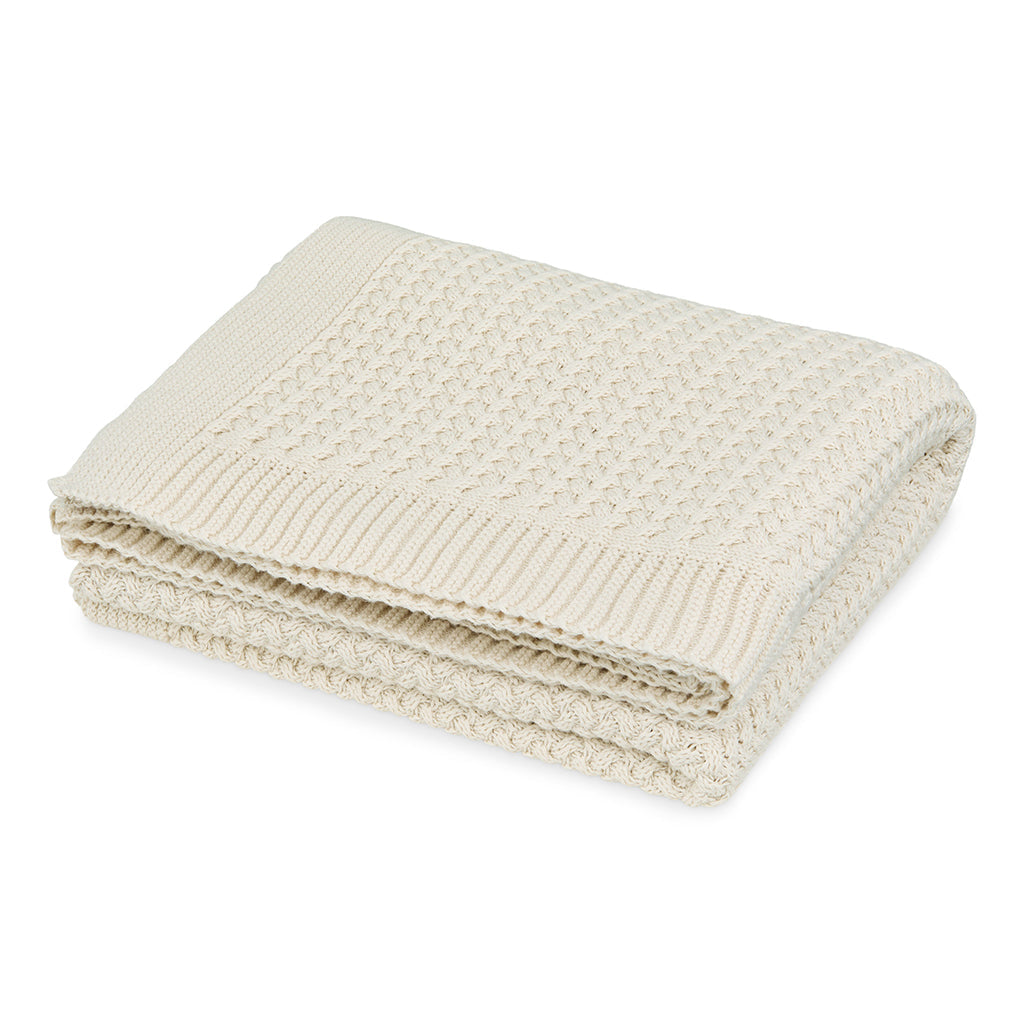 Cam Cam Harper baby striktæppe, Off white