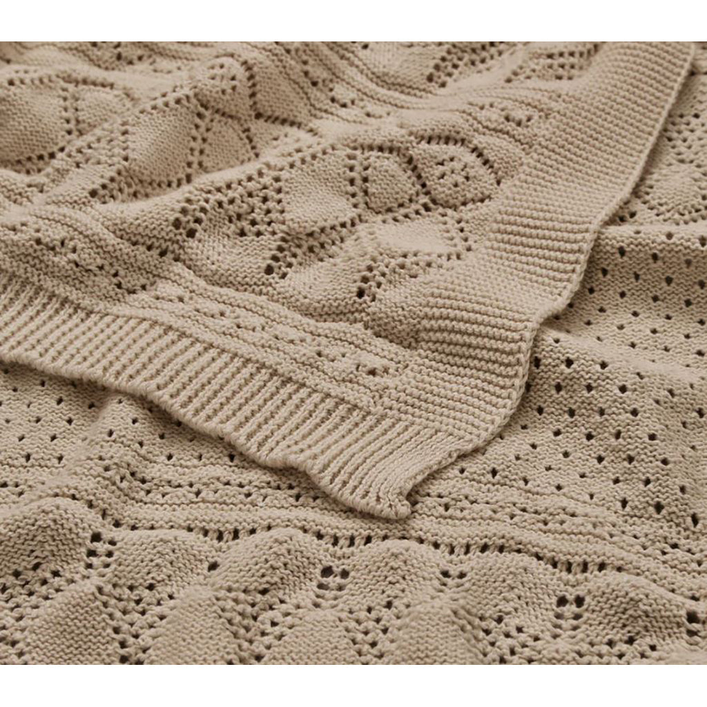 Cam Cam Pointelle baby strikketeppe, Hazel