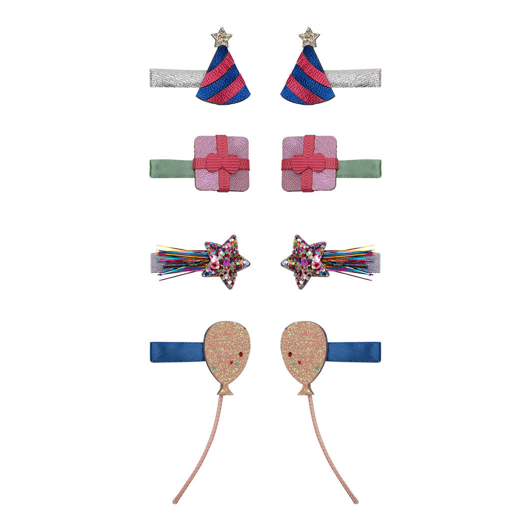 Mimi & Lula - 8 hårklemmer - Mini Birthday Party Dancing Queen