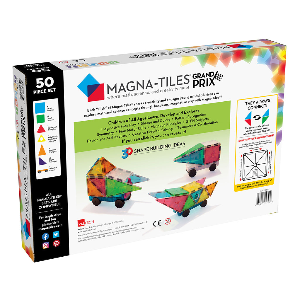 Magna-Tiles Grand Prix Frost, 50 deler