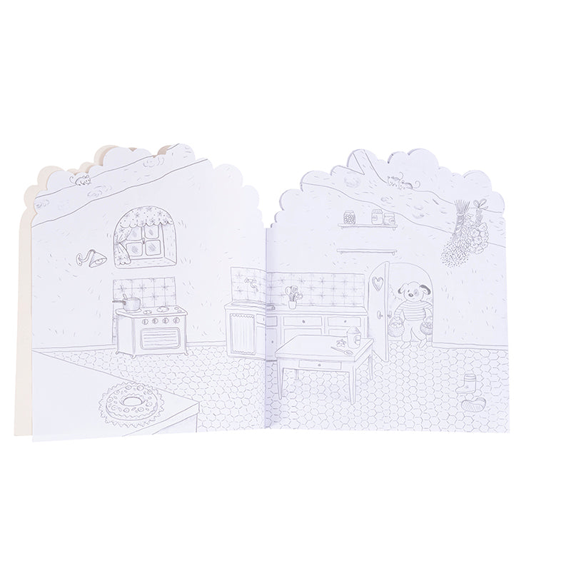 Moulin Roty Male- og klistremerkebok, Tre