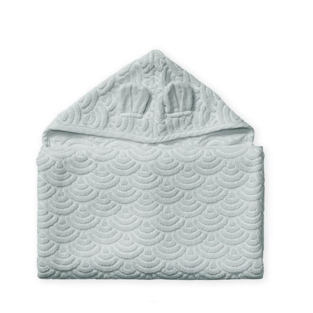 Cam Cam juniorhåndkle med hette og ører, Classic grey