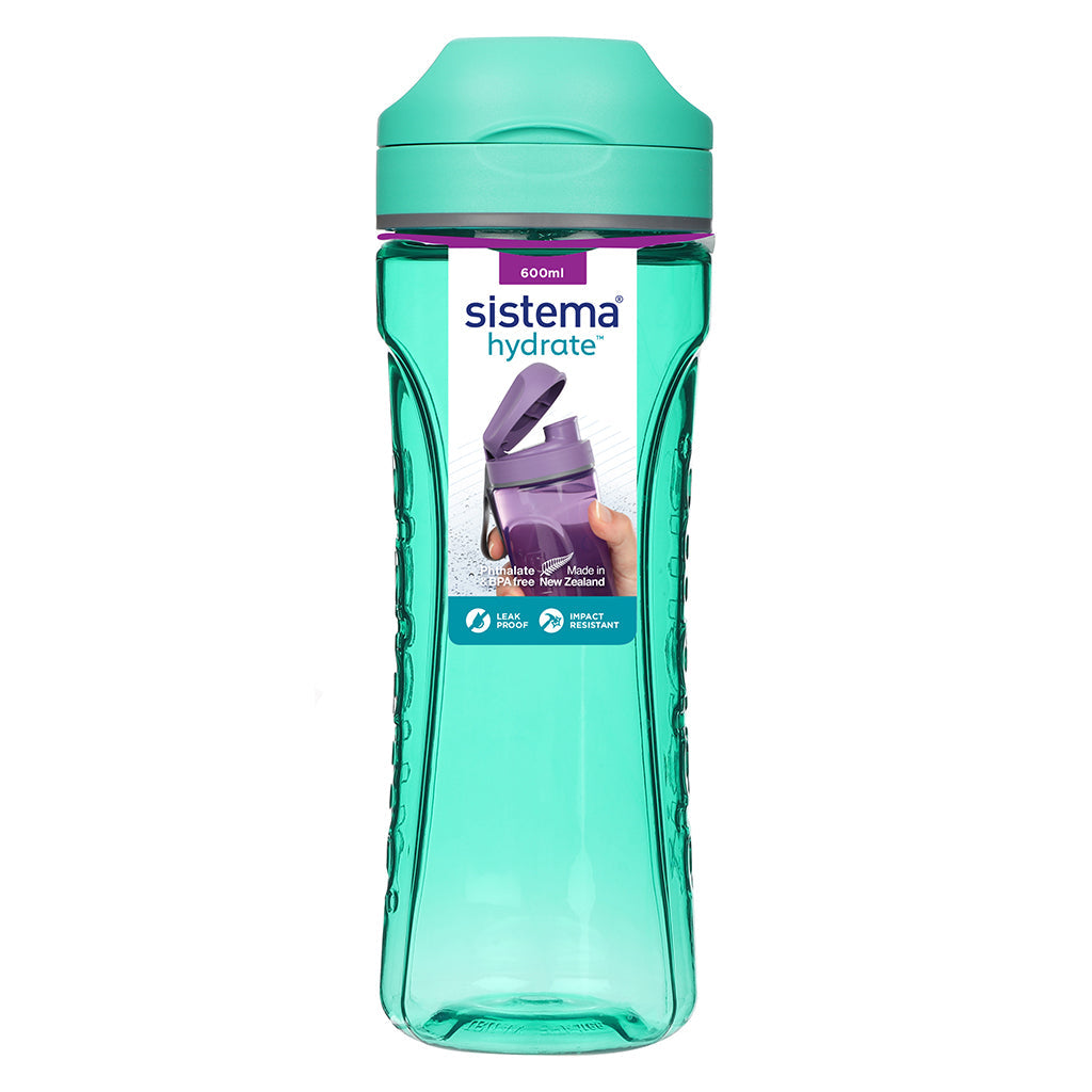 Sistema drikkedunk Tritan Swift 600 ml Minty Teal med etiket