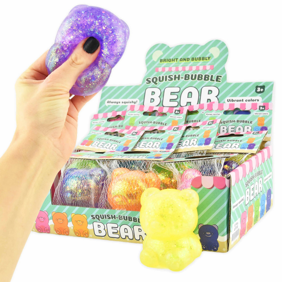 Robetoy squishy-bjørn – 7 cm