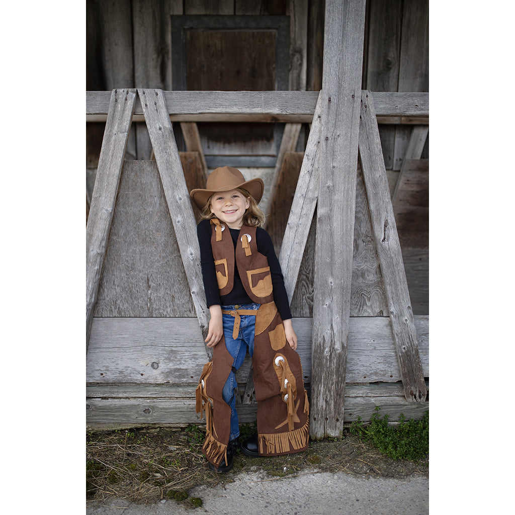 Great Pretenders Cowboyvest og bukser - Str. 5-6 år