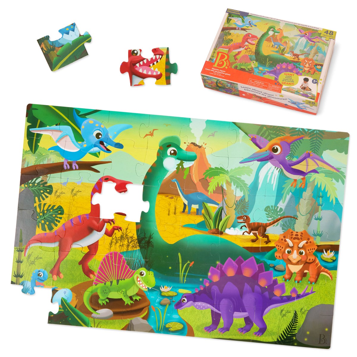 B Toys Gulvpuslespil, Dino
