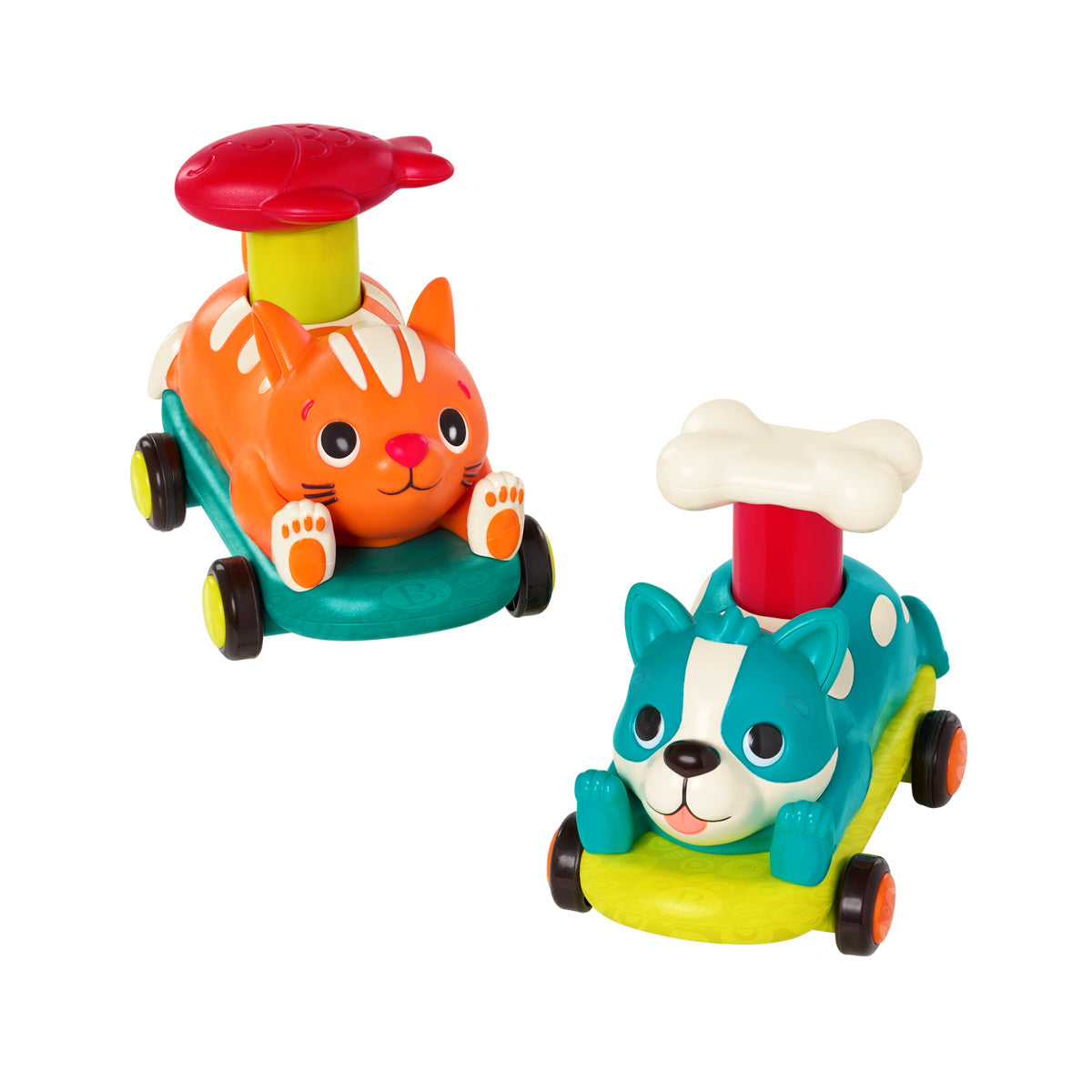 B Toys dyrebiler, Push & Go, ass. varianter - prisen gjelder for 1 stk