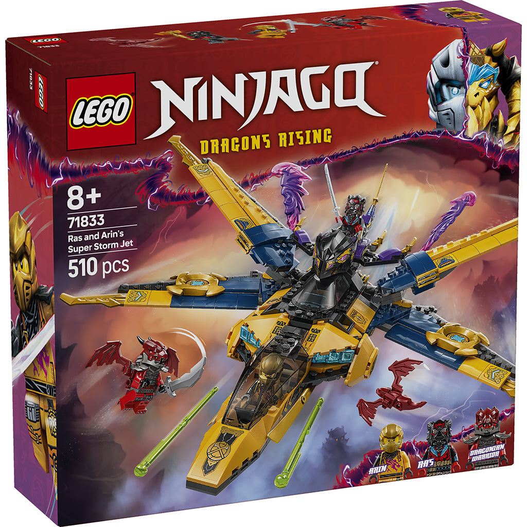 LEGO Ninjago Ras og Arins superstorm-jet byggesæt æske