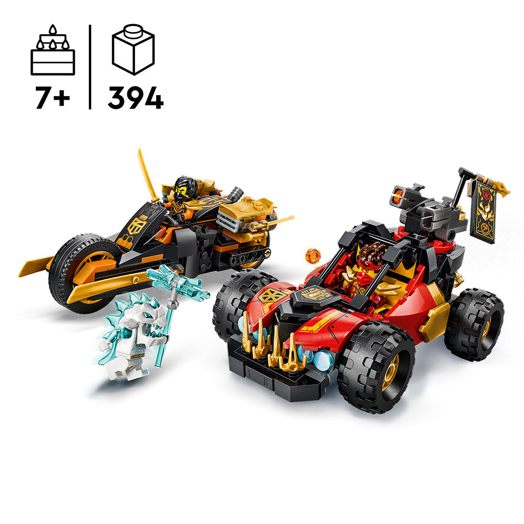 LEGO® NINJAGO® Kai og Coles kombikjøretøyer
